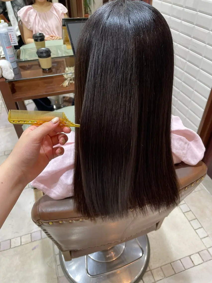 ロング トリートメント 酸熱トリートメント 透明感/チョコカラー 💍TAMA💍のヘアスタイル