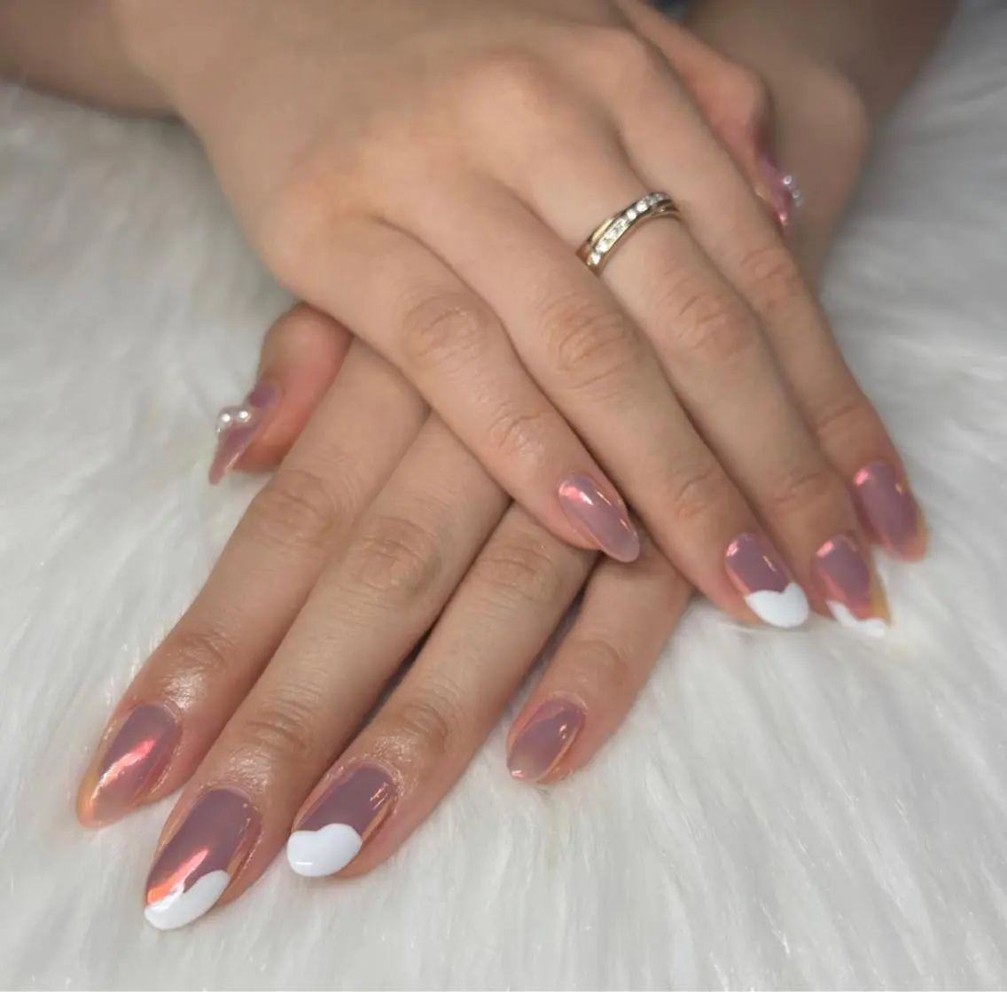 ネイル チークネイル ジェルネイル 韓国ネイル 持ち込み パラジェル LeaLea nails.のネイルデザイン