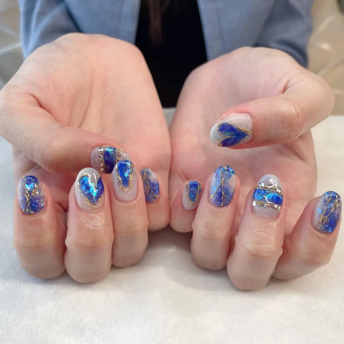 ネイル ハンドネイル 💎🐰 saki. m 🐰💎のネイルデザイン
