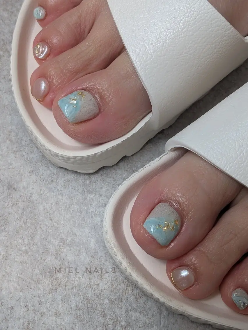 ネイル フットネイル miel nail mayaのネイルデザイン