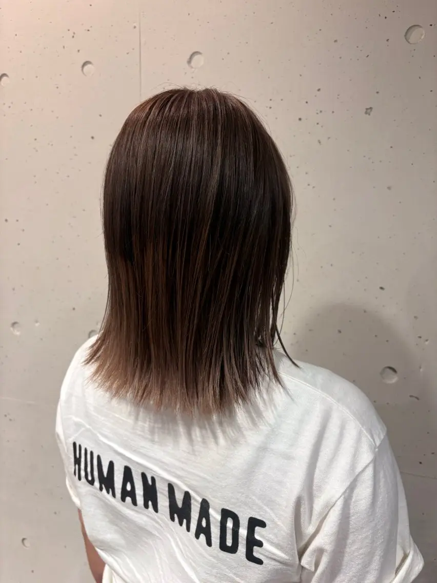 セミロング カラー MIURA HANAKIのヘアスタイル