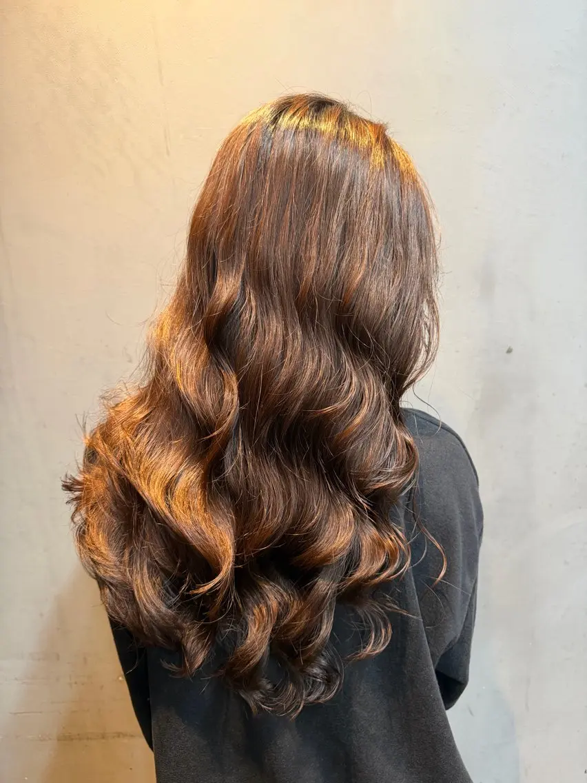 ロング パーマ 山下 真也のヘアスタイル