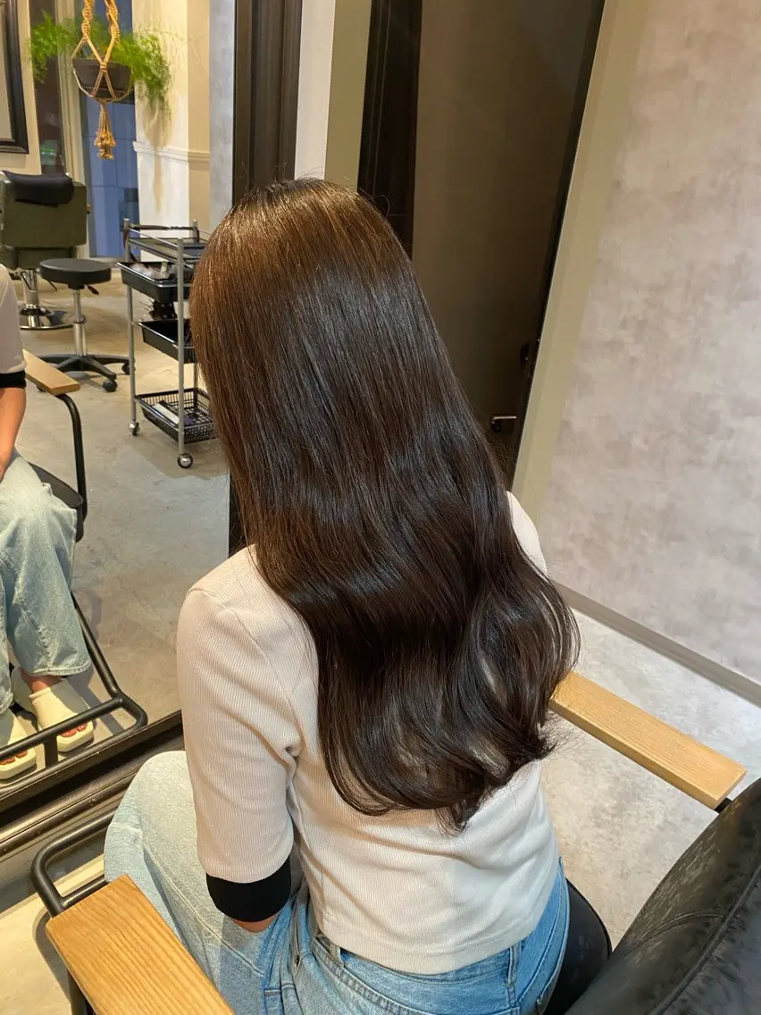 ロング 【髪質改善】カラー 韓国ヘア🎀RISAのヘアスタイル