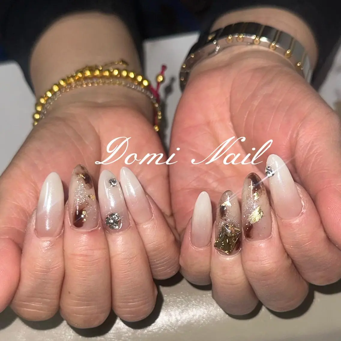 ネイル 持ち込み ネイルチップ 渋谷 Domi Nailのネイルデザイン