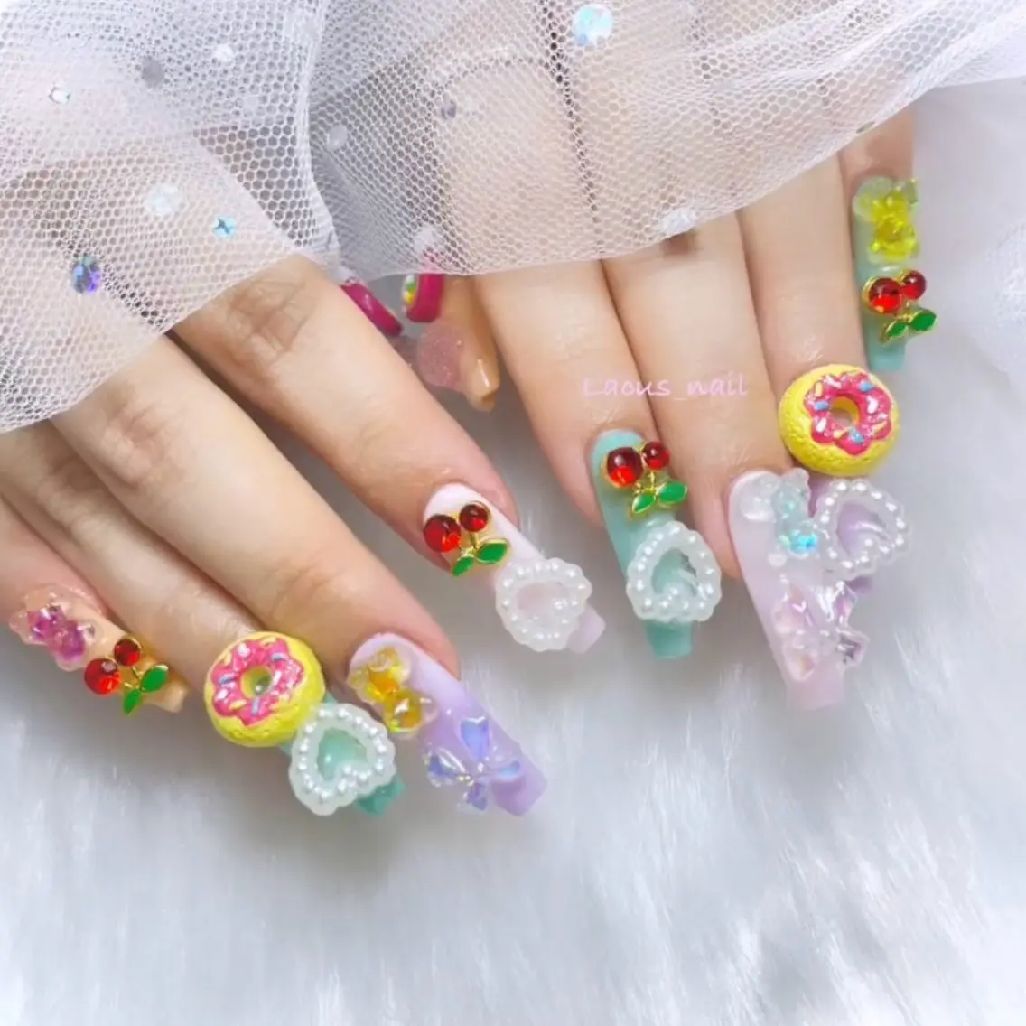 ネイル スカルプネイル シンプルネイル Nail Salon Lacusのネイルデザイン
