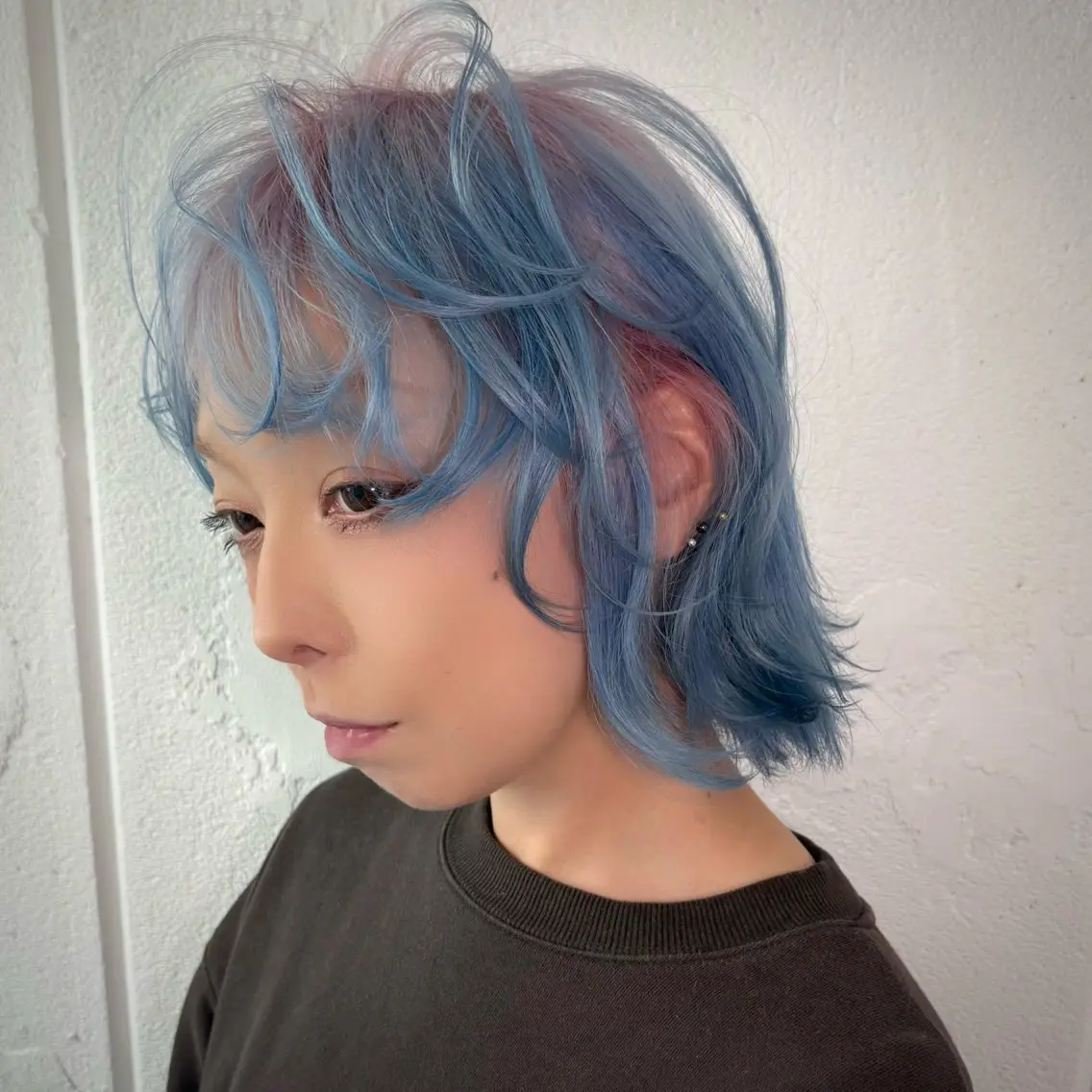 ショート カラー ボブレイヤー ボブ レイヤーカット ショート/ウルフ カットモデル募集のヘアスタイル