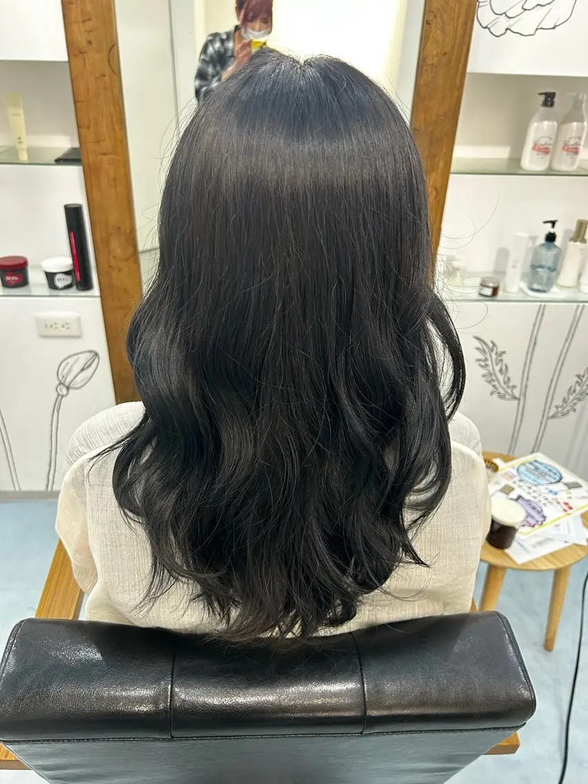 ミディアム カラー 中島 碧人のヘアスタイル