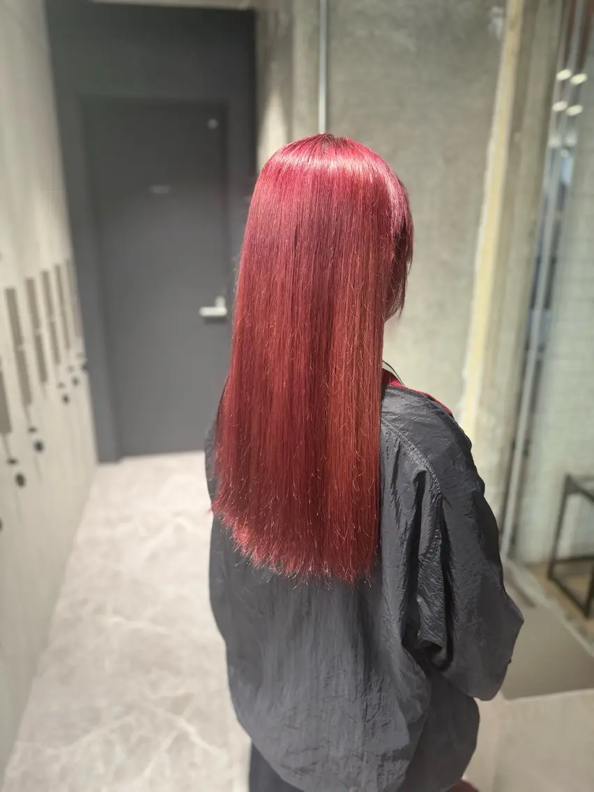 セミロング ヘアカラー トリートメント 【感動の艶髪💖】 溝の口/坂本柊星のヘアスタイル