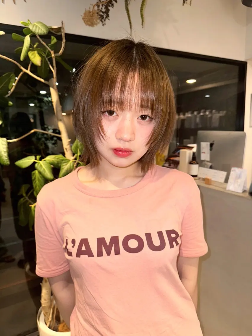 ショート カラー saki|パーマ ボブパーマ.メンズのヘアスタイル