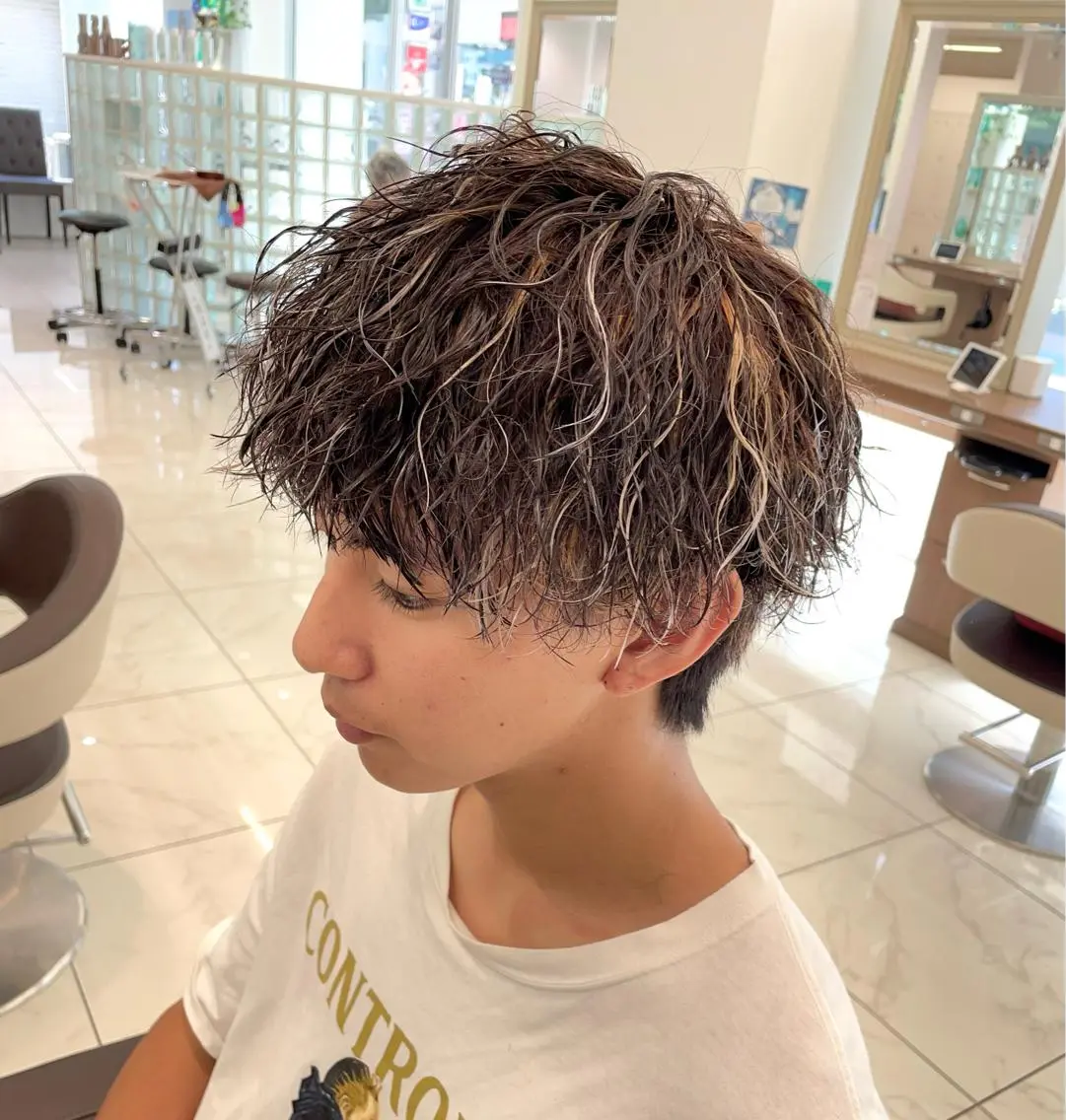 カラー パーマ メンズ カット ヘアカラー パーマ 【メンズ特化】 池田大成✂︎のヘアスタイル