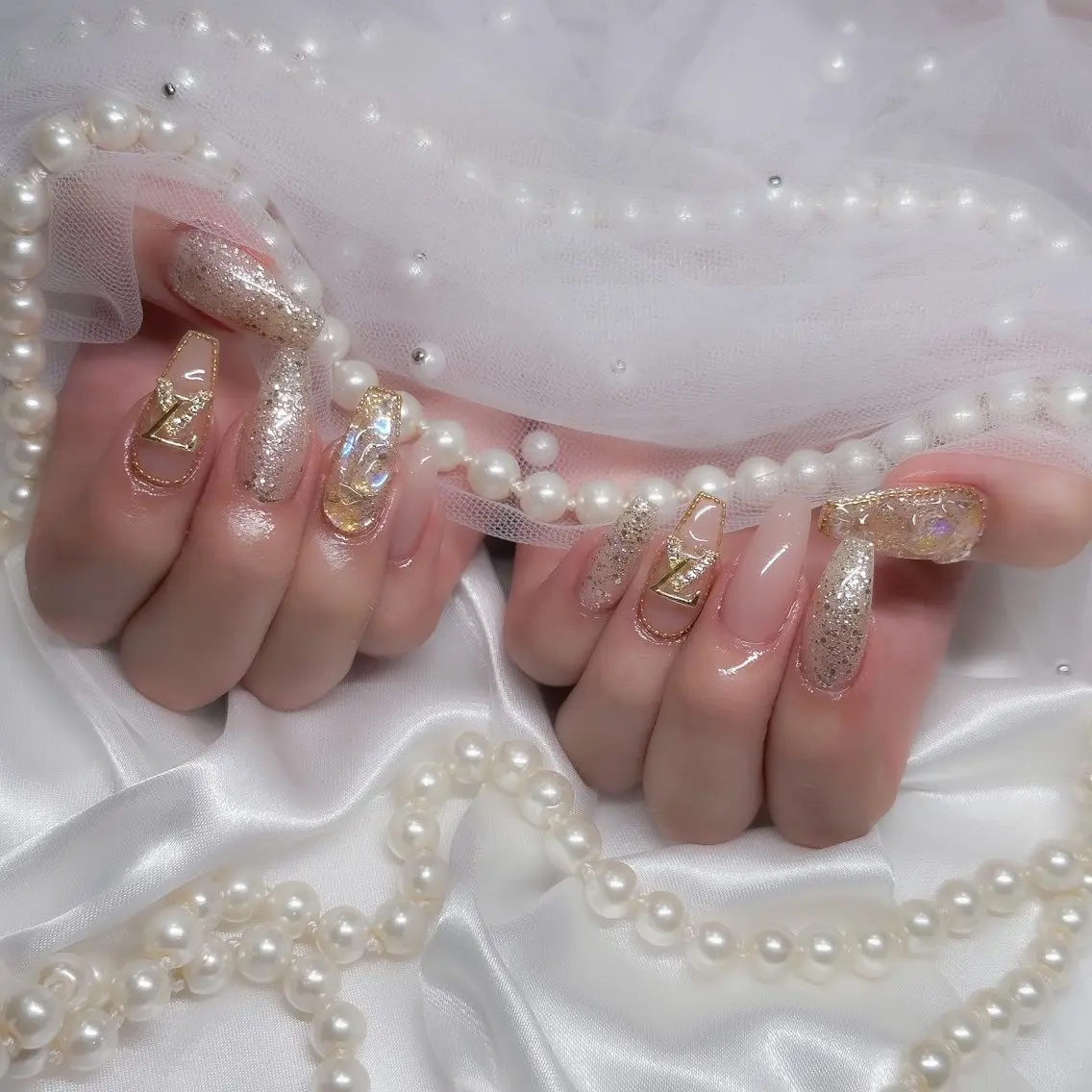 ネイル キラキラネイル Nail salon suuのネイルデザイン