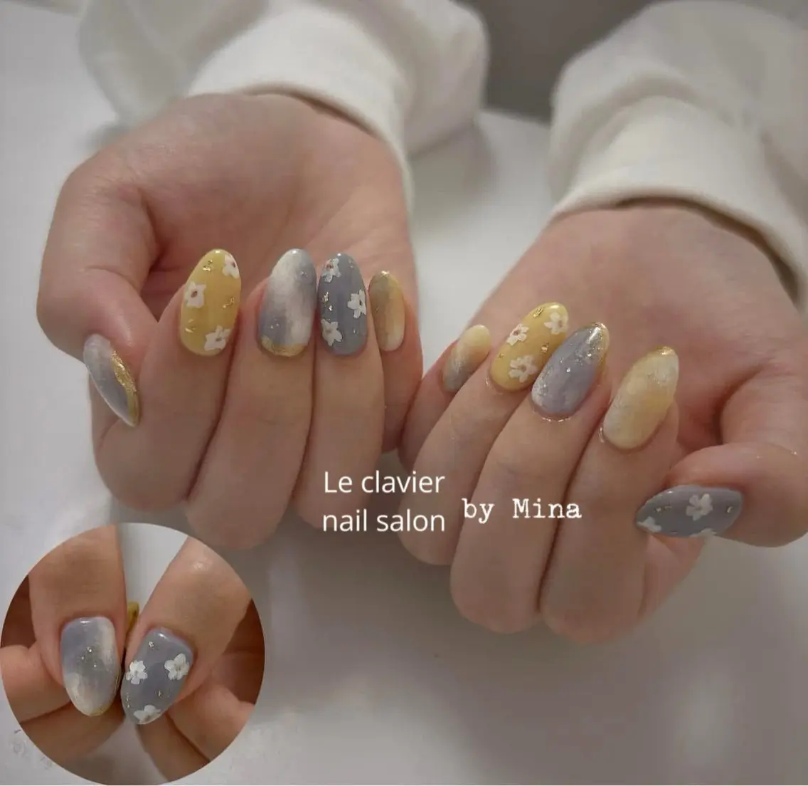 ネイル アートネイル 長さ出し ジェルネイル パラジェル スカルプネイル Mina Nailのネイルデザイン