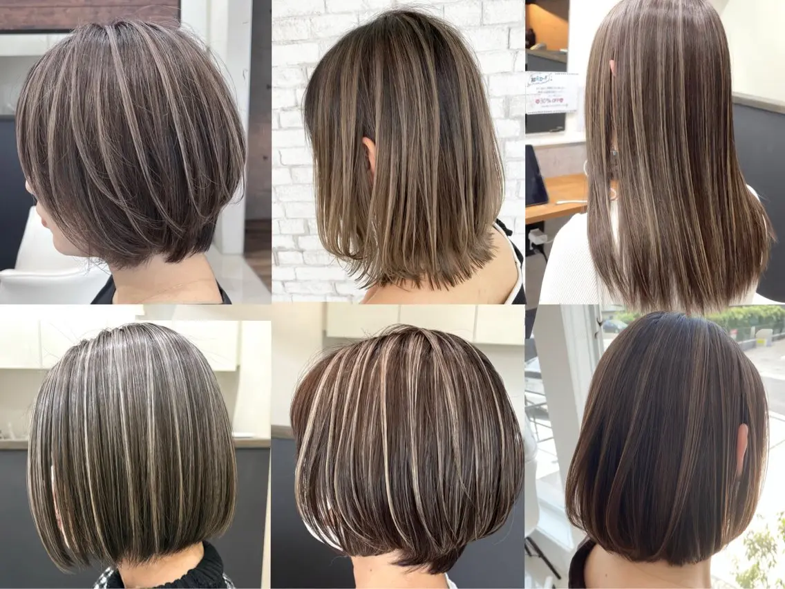カラー ハイライトカラー ヘアカラー トリートメント VIRAL ヴァイラルのヘアスタイル