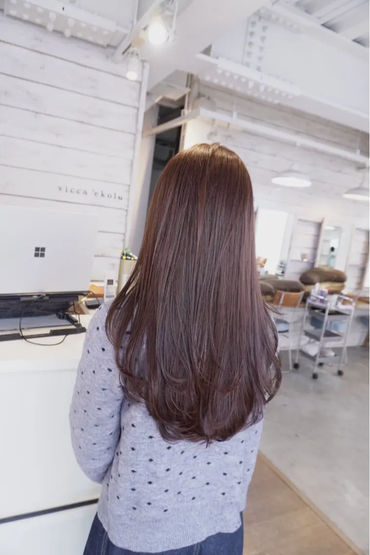 ロング 似合わせレイヤー ‪ෆ‪.*艶髪補修のヘアスタイル