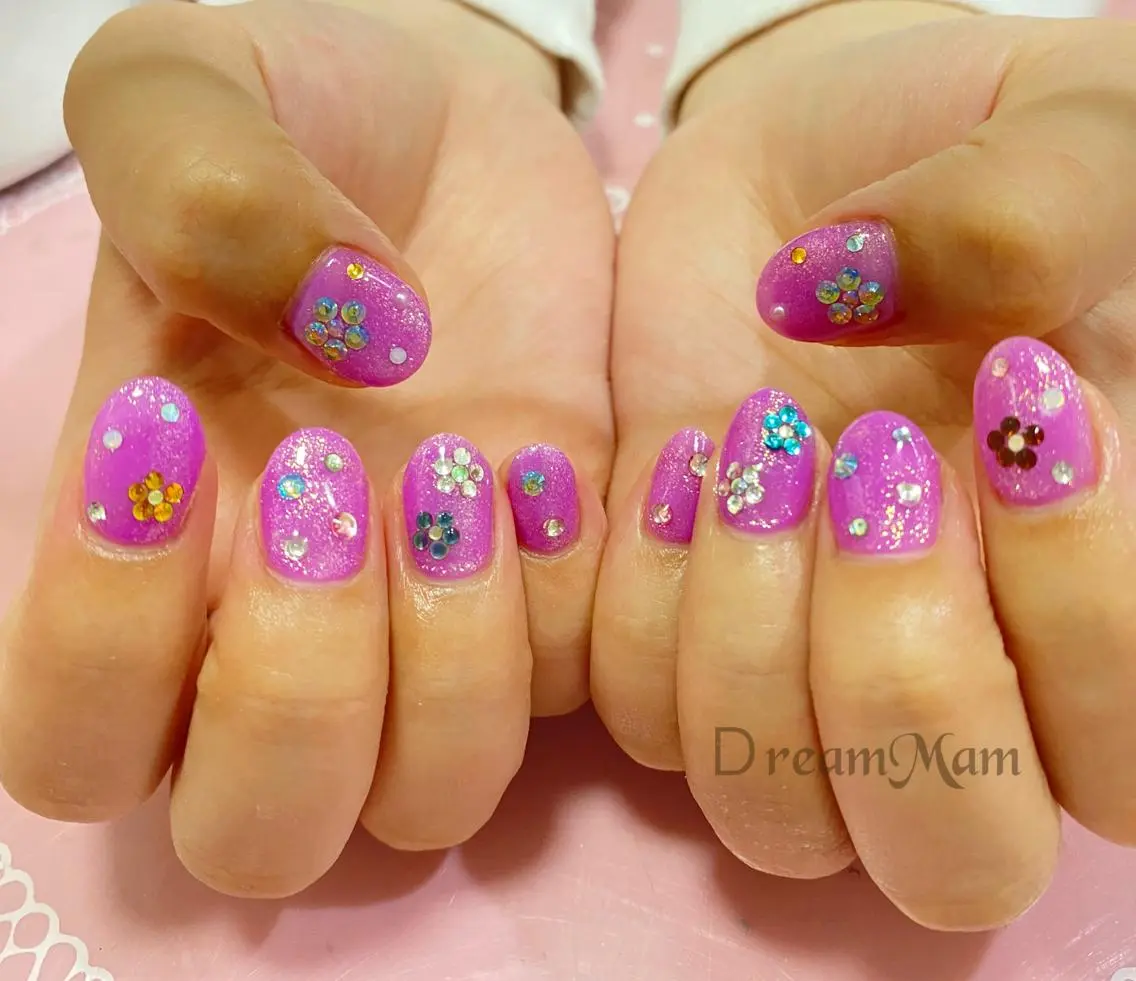 ネイル フレンチネイル ジェルネイル グリーン 大理石ネイル(マーブル) マットネイル Nail Salon Ｄream Mamのネイルデザイン