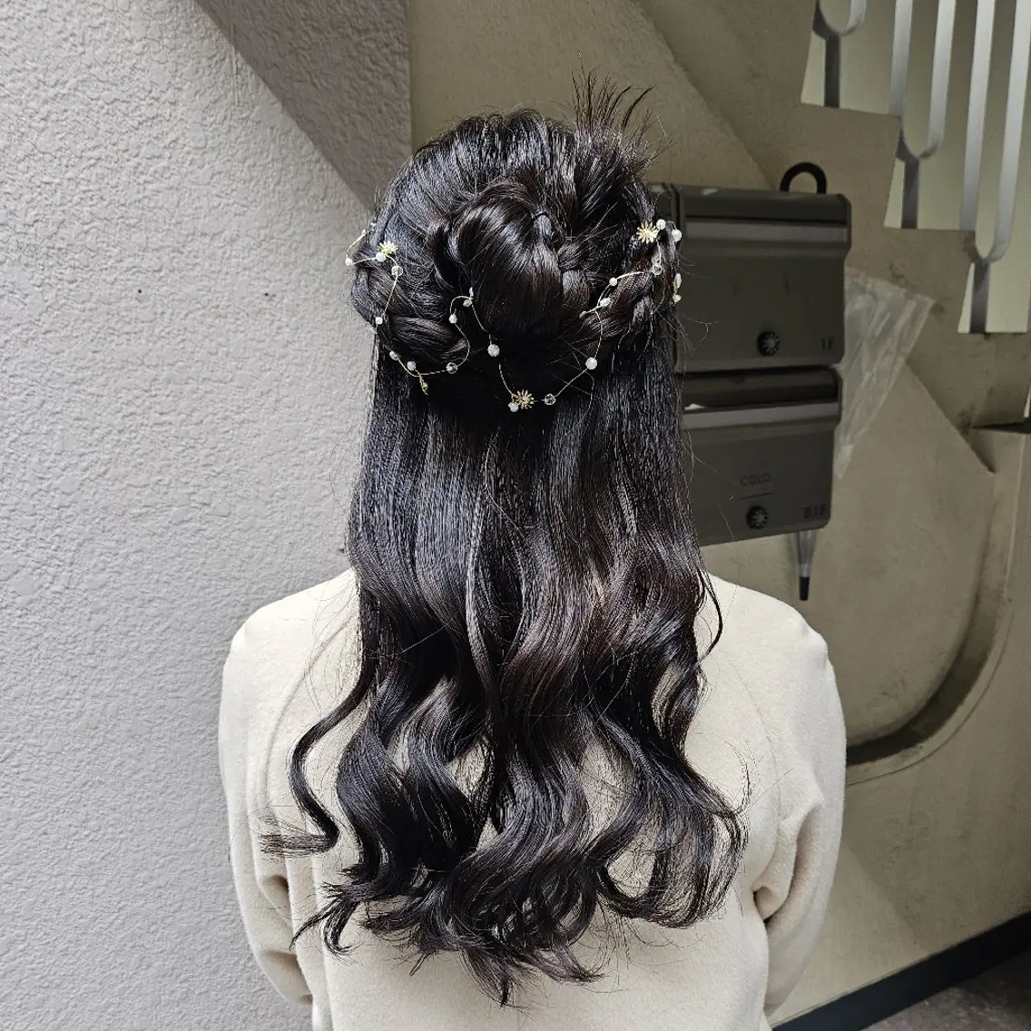 ヘアアレンジ ハーフアップ ヘアセット 🇰🇷透明感×ハイ トーン🌟tomoのヘアスタイル