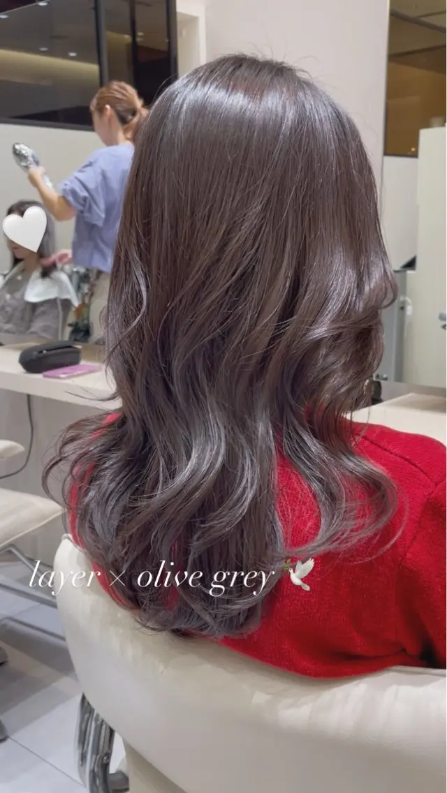 セミロング カラー k-two top stylist 林原のヘアスタイル