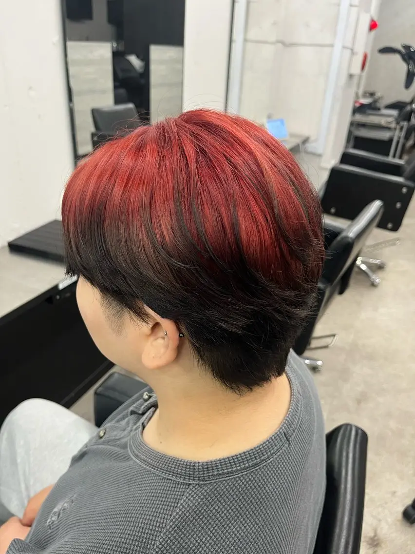 ショート メイク/ケアカラー 🐬HIKARU🐬のヘアスタイル