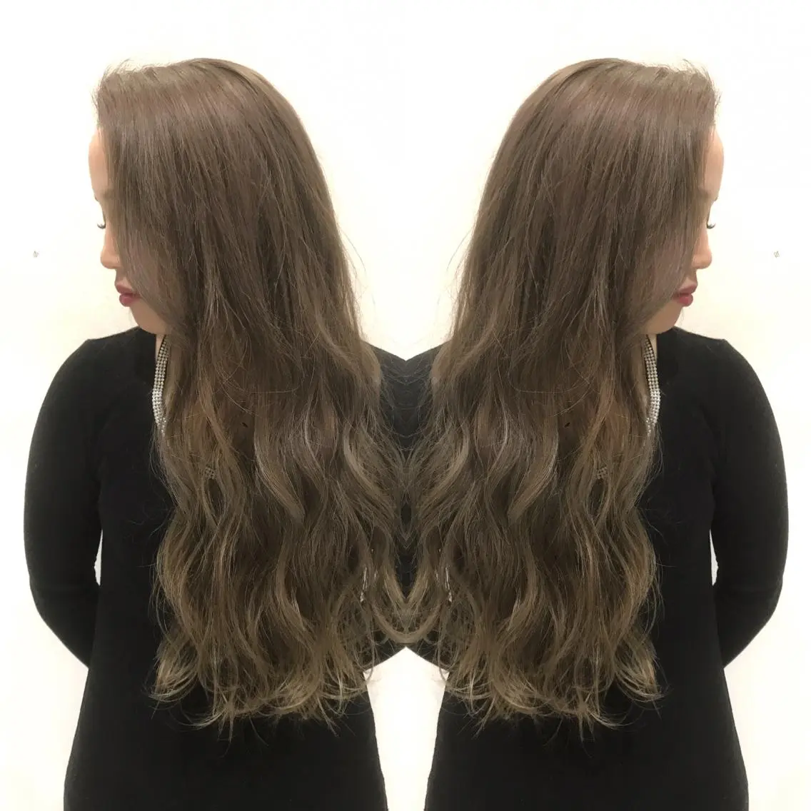 ロング ヘアカラー ブリーチカラー☆ 再生トリートメントのヘアスタイル