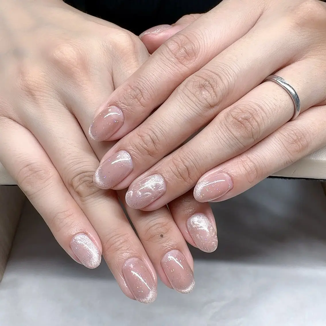 ネイル マグネットネイル シンプルネイル ハンドネイル LOA.NAIL 本八幡店💞Kyouのネイルデザイン