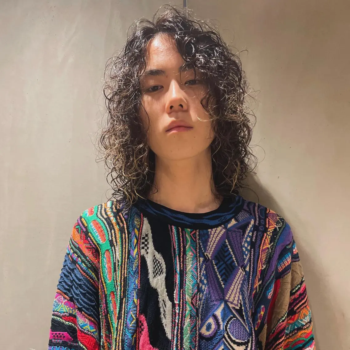 パーマ メンズ ショートボブ メンズブリーチ メンズデザインカット フェードカット メンズハイライト カット パーマ 🌈圧倒的デザイン パーマ　関和希のヘアスタイル