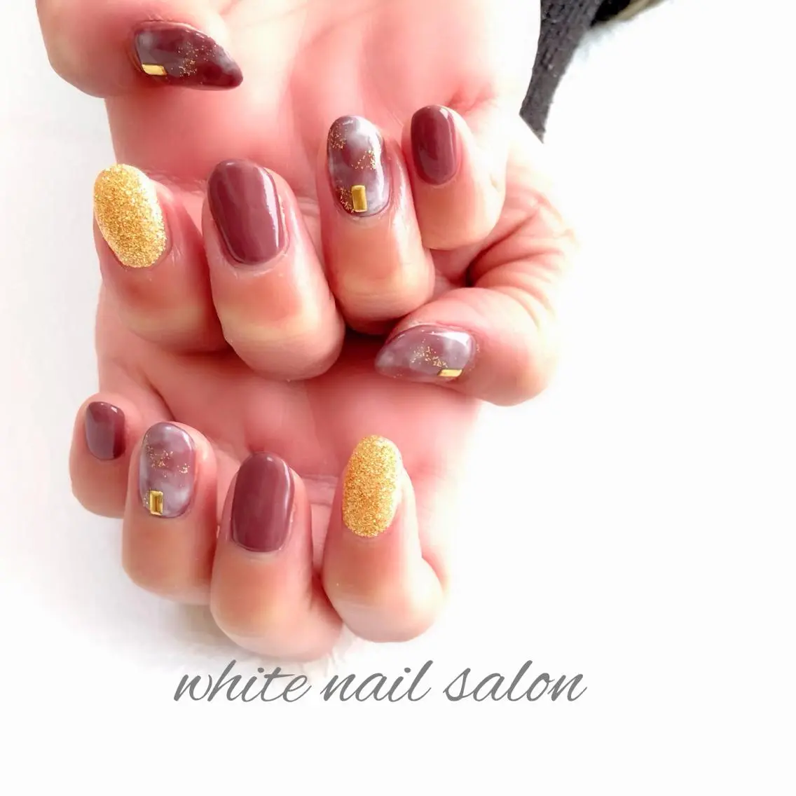 ネイル アートネイル フレンチネイル ジェルネイル ハードジェル 持ち込み ハンドネイル white nail salonのネイルデザイン