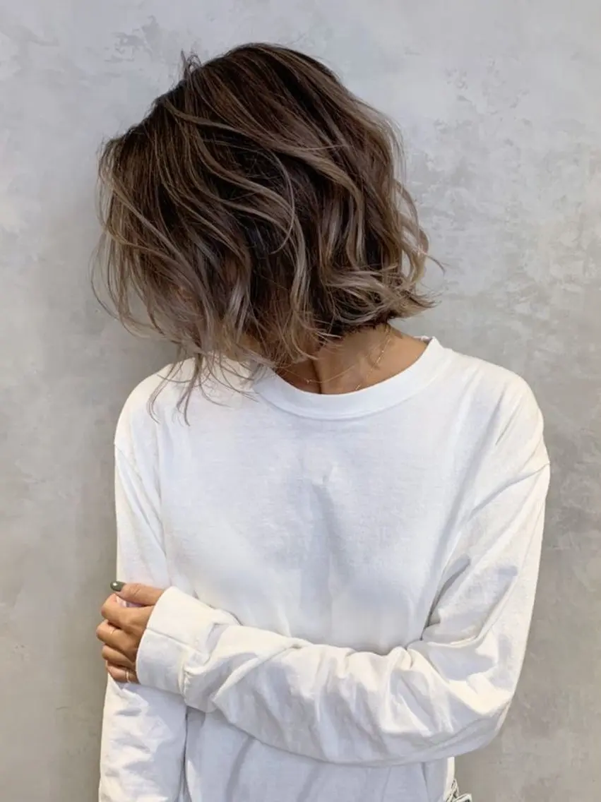 ミディアム ノザキ リョウスケのヘアスタイル