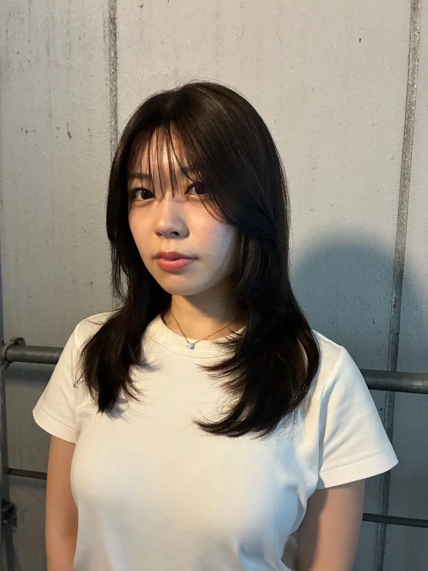 セミロング カット nao 𝜗𝜚のヘアスタイル