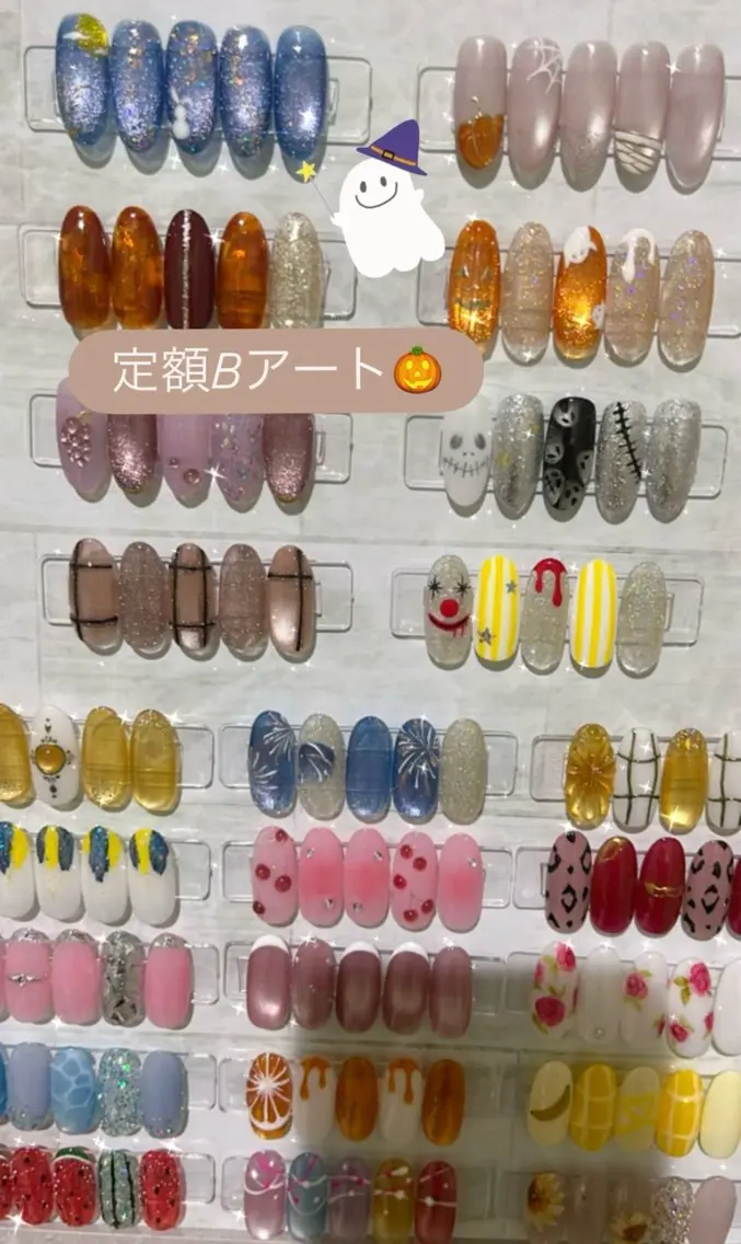 美爪育成 美フォルム【定額デザインBアート】サンプルの中からお選びください❣️カラー&配置変更可(限定モニター価格)の写真