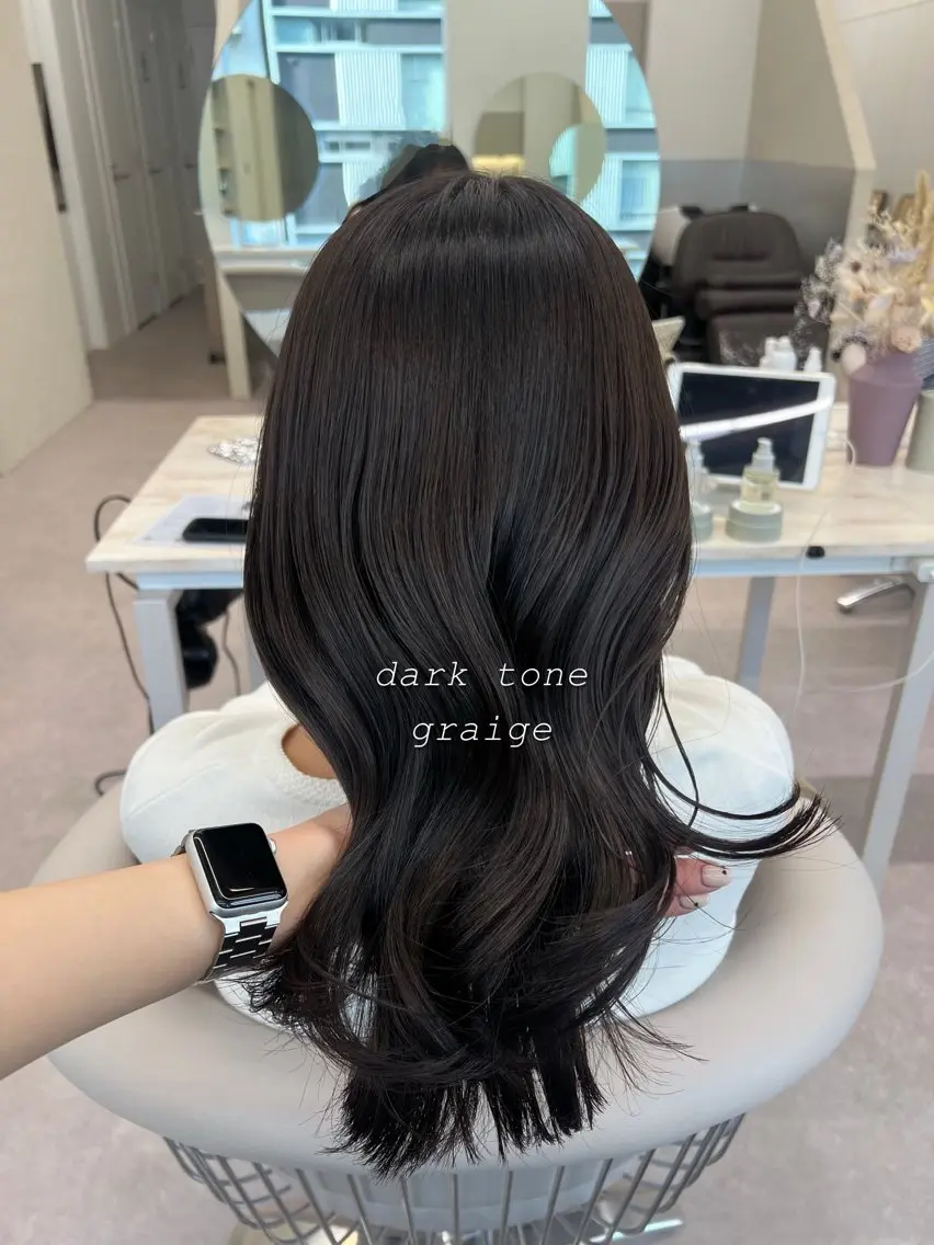 ロング カラー ヘアカラー トリートメント 美髪矯正/シークレッ トハイライト🤍りさのヘアスタイル