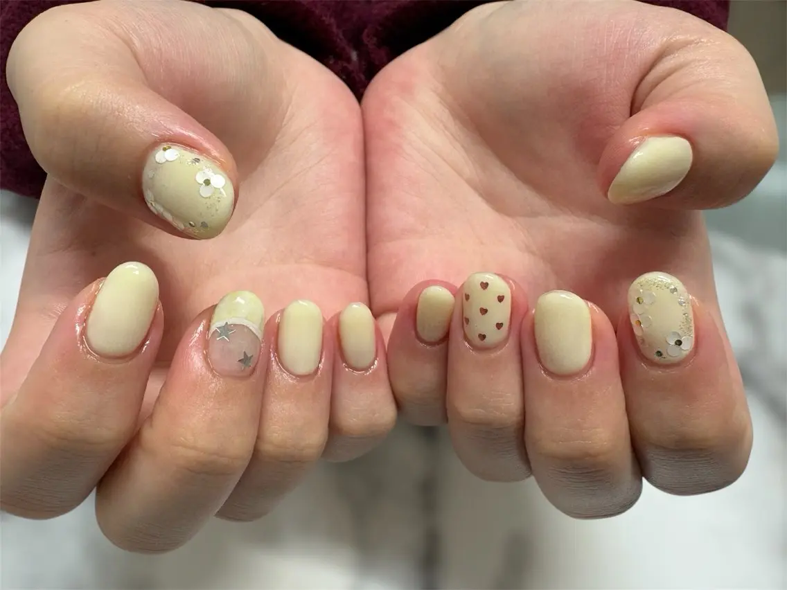 ネイル パステルネイル 春ネイル ハンドネイル ネイルサロン KURIKINDIのネイルデザイン