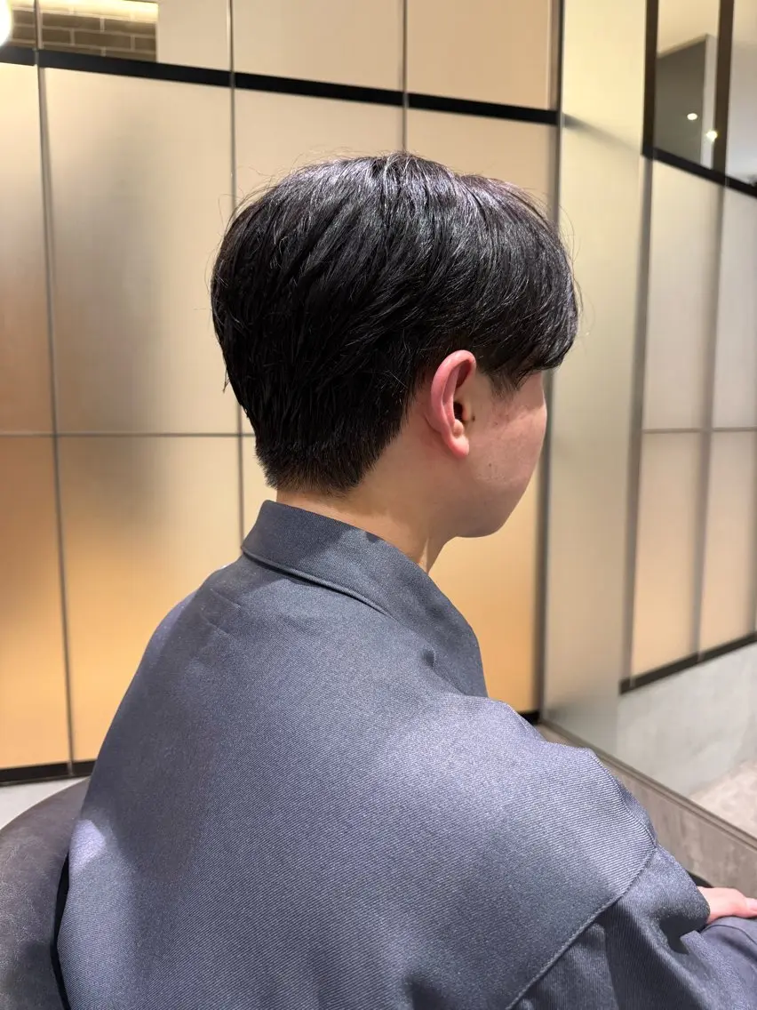 メンズ カット 須藤　優真 切りっぱなしボブのヘアスタイル