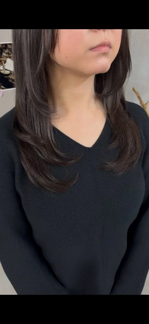 ロング レイヤーカット 🍳しながわ はるか🍳のヘアスタイル