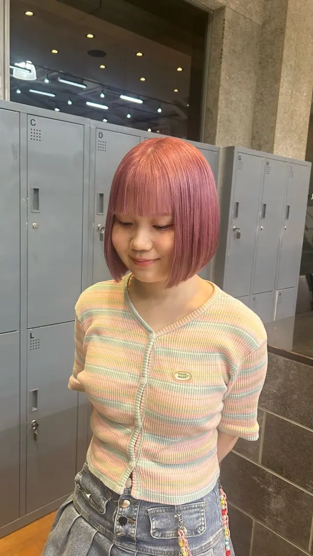 カラー カット ヘアカラー トリートメント 🍓垢抜けハイトーン 🍓HINAのヘアスタイル
