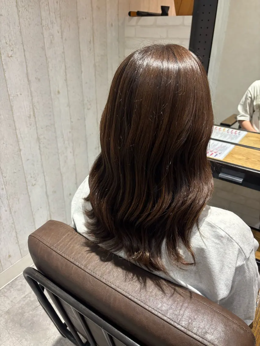 セミロング カット ヘアカラー トリートメント メンズ/ヘアアレンジ /保谷菜々美のヘアスタイル