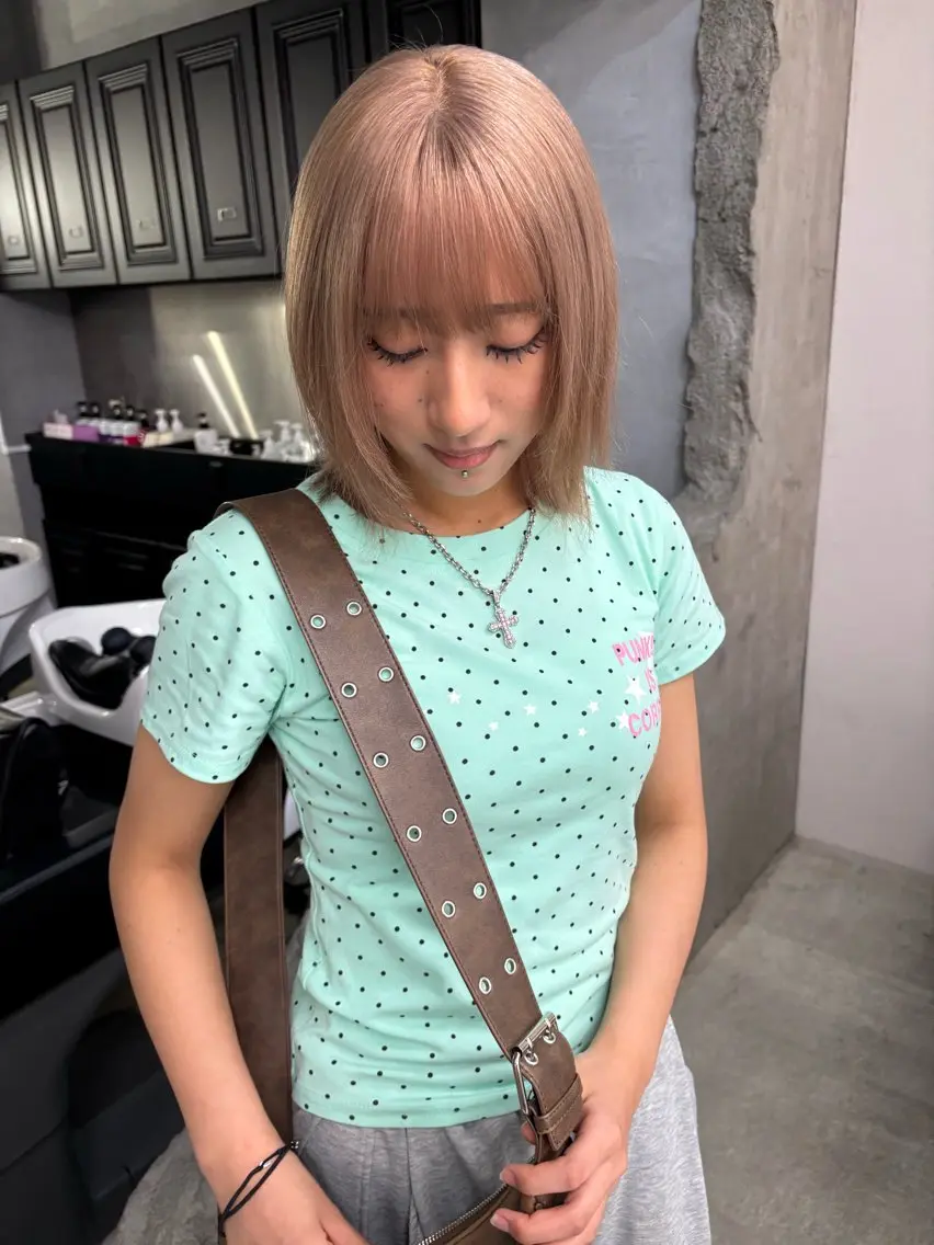 ミディアム カラー ヘアカラー デザインカラー /rioのヘアスタイル