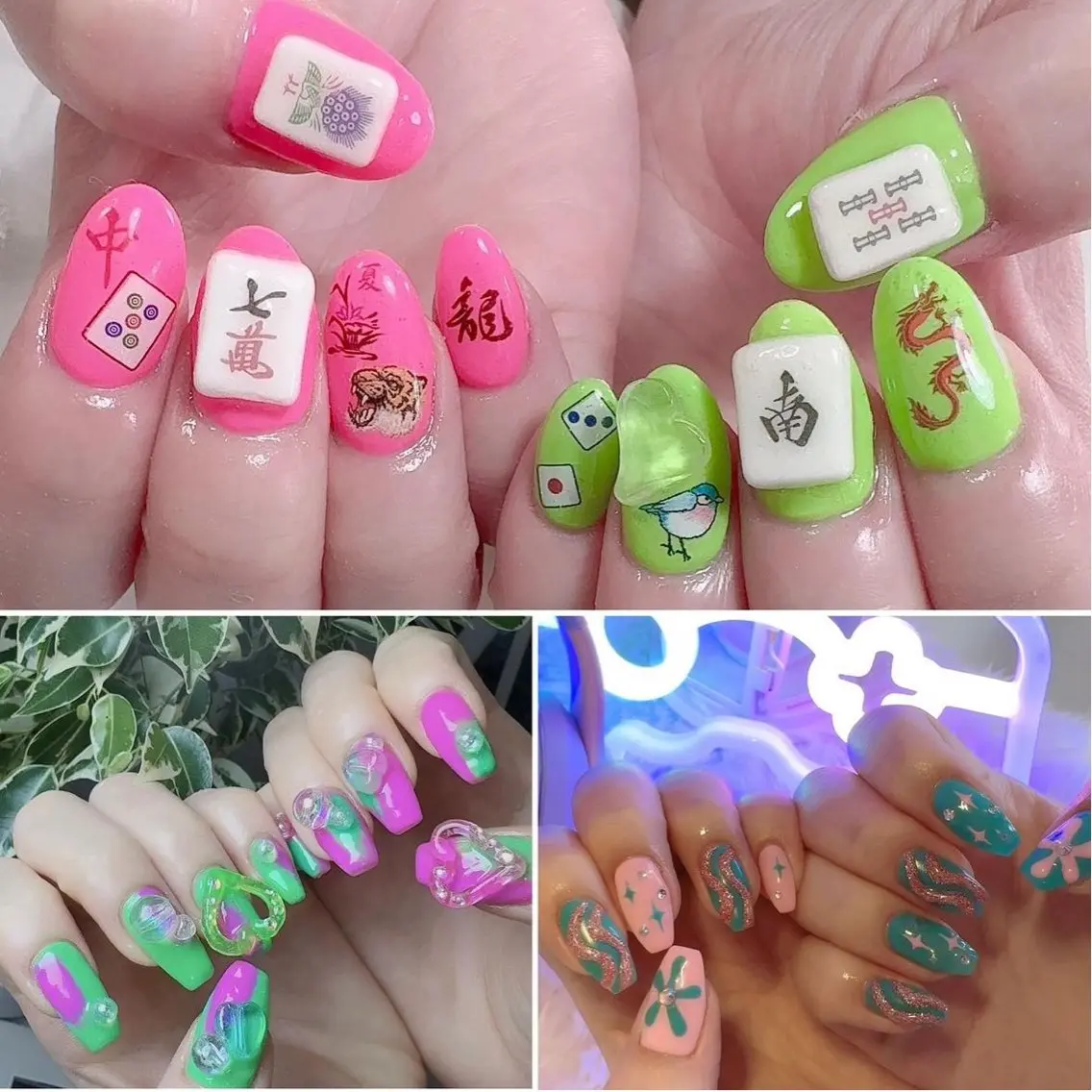 ネイル 渋谷／チップ長さ出し 👑アプレgel-xのネイルデザイン