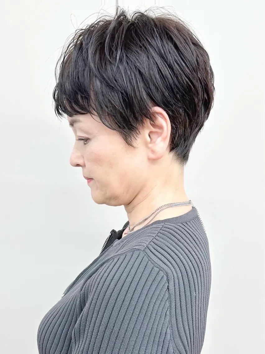ショート カット ボブ/ゆるふわ ボブパーマ/とういのヘアスタイル