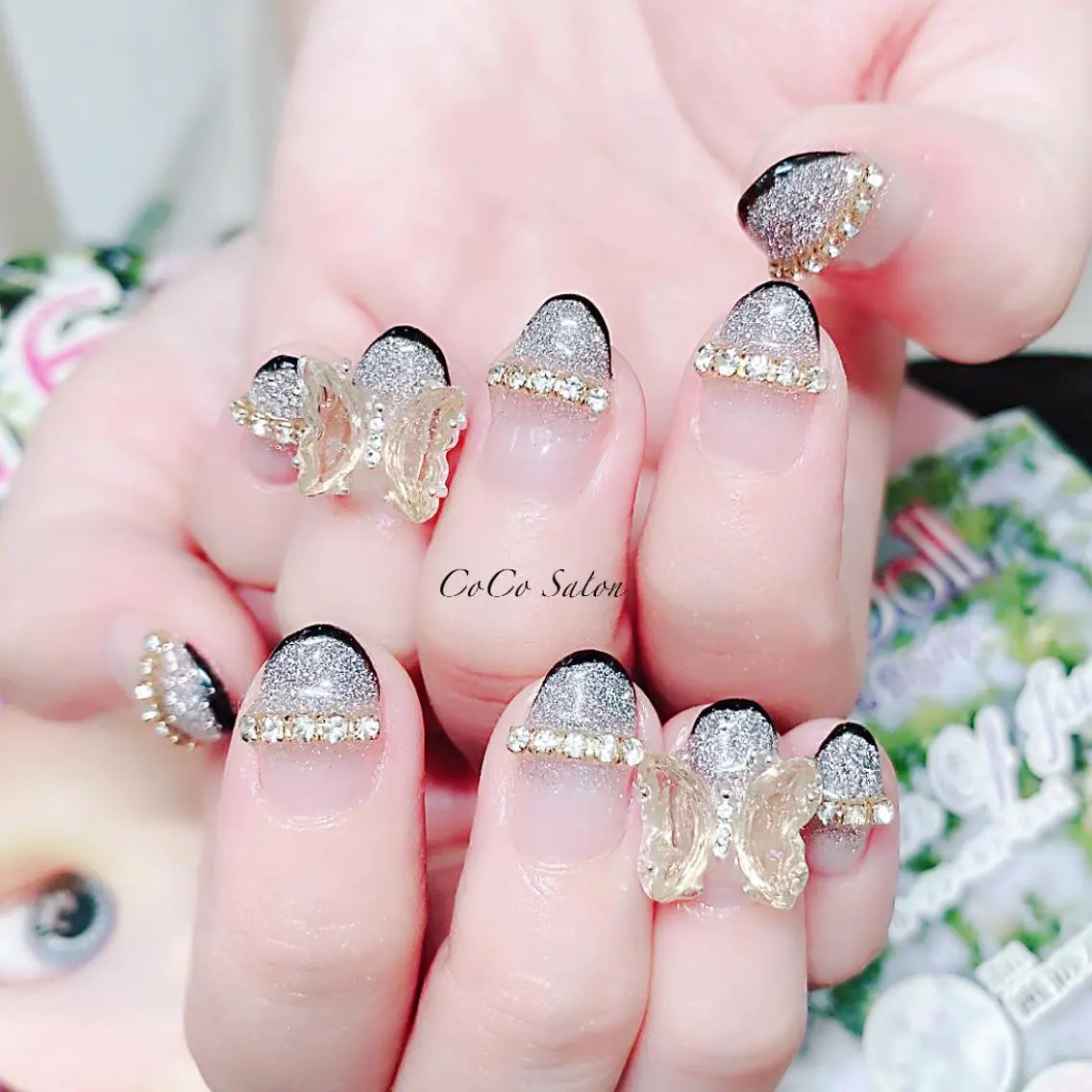 ネイル 成人式 長さ出し フレンチネイル ジェルネイル グラデーション ハンドネイル CoCoSalon ネイル/まつ毛予約のネイルデザイン
