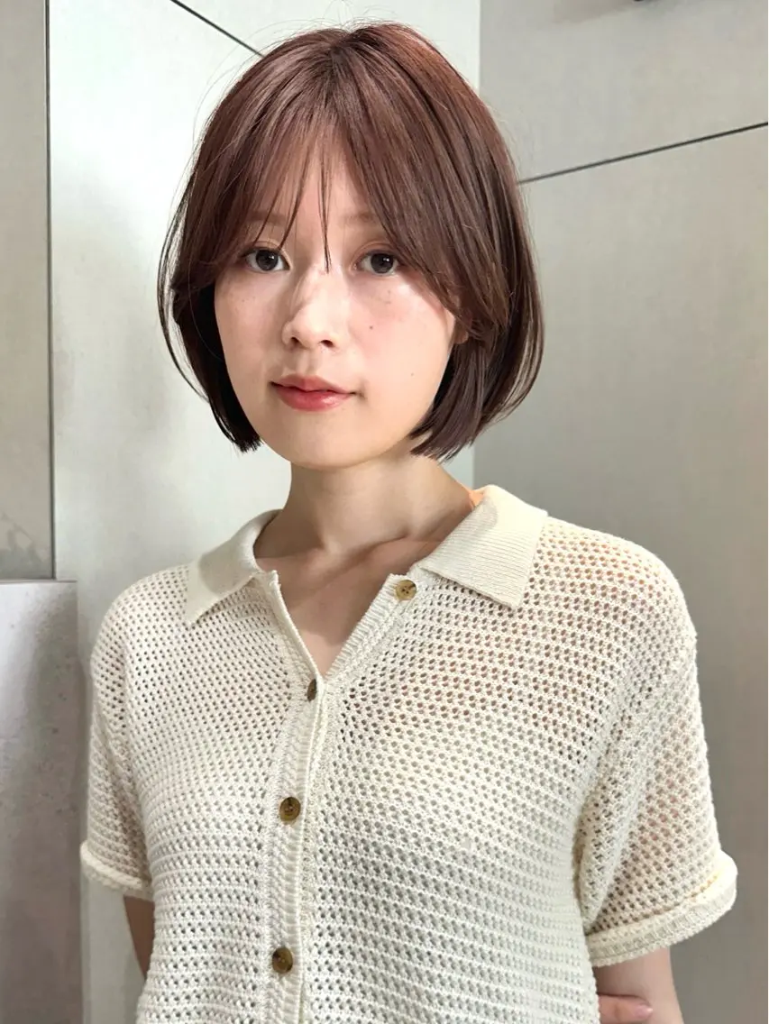 ショート カラー パーマ カット ヘッドスパ kazuki【顔周り ×レイヤーカット】のヘアスタイル