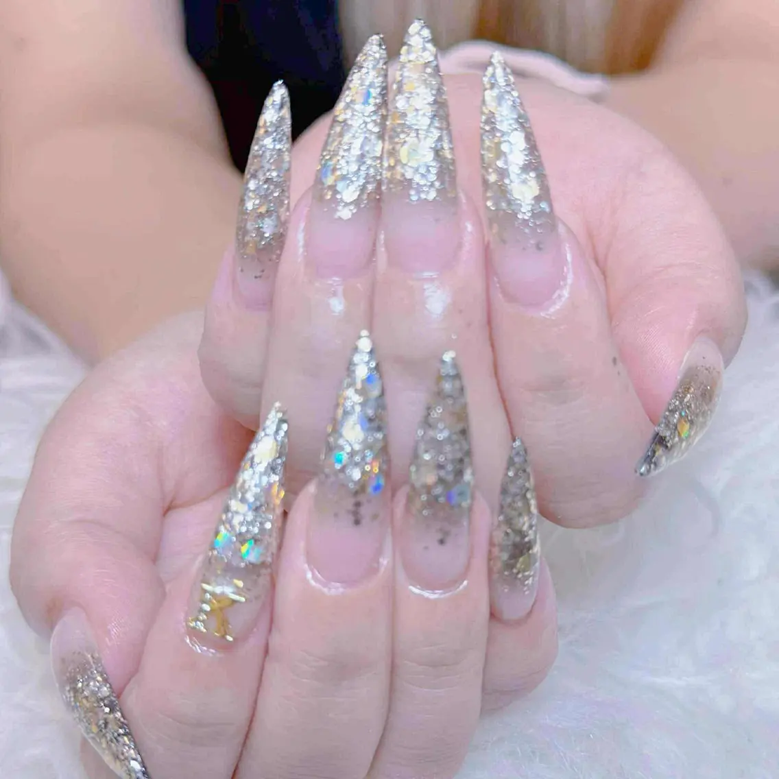 ネイル チークネイル 長さ出し フットネイル マグネットネイル 持ち込み ハンドネイル ANH NAIL ゴテゴテ専門店💎のネイルデザイン
