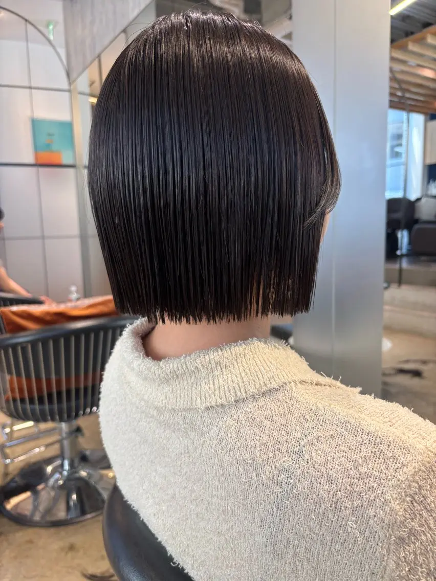 ショート カット ヘアカラー トリートメント 西田 美侑/ 前髪・顔周りカットのヘアスタイル