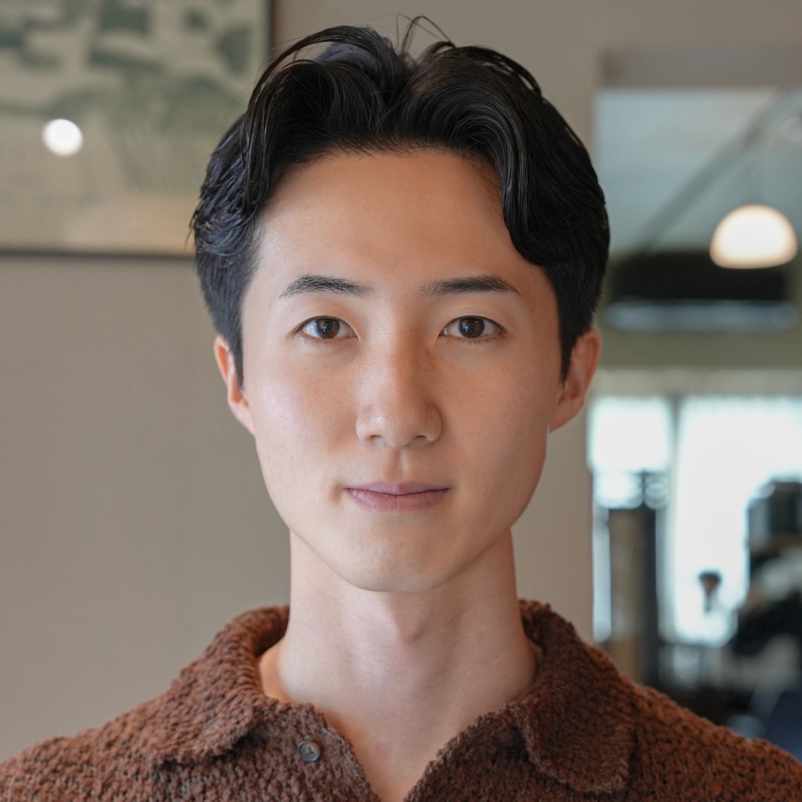 パーマ メンズ センターパート フェザーパーマ マッシュ メンズパーマ メンズショート カット パーマ メンズカット|パーマ 💇🏻武藤龍之介のヘアスタイル