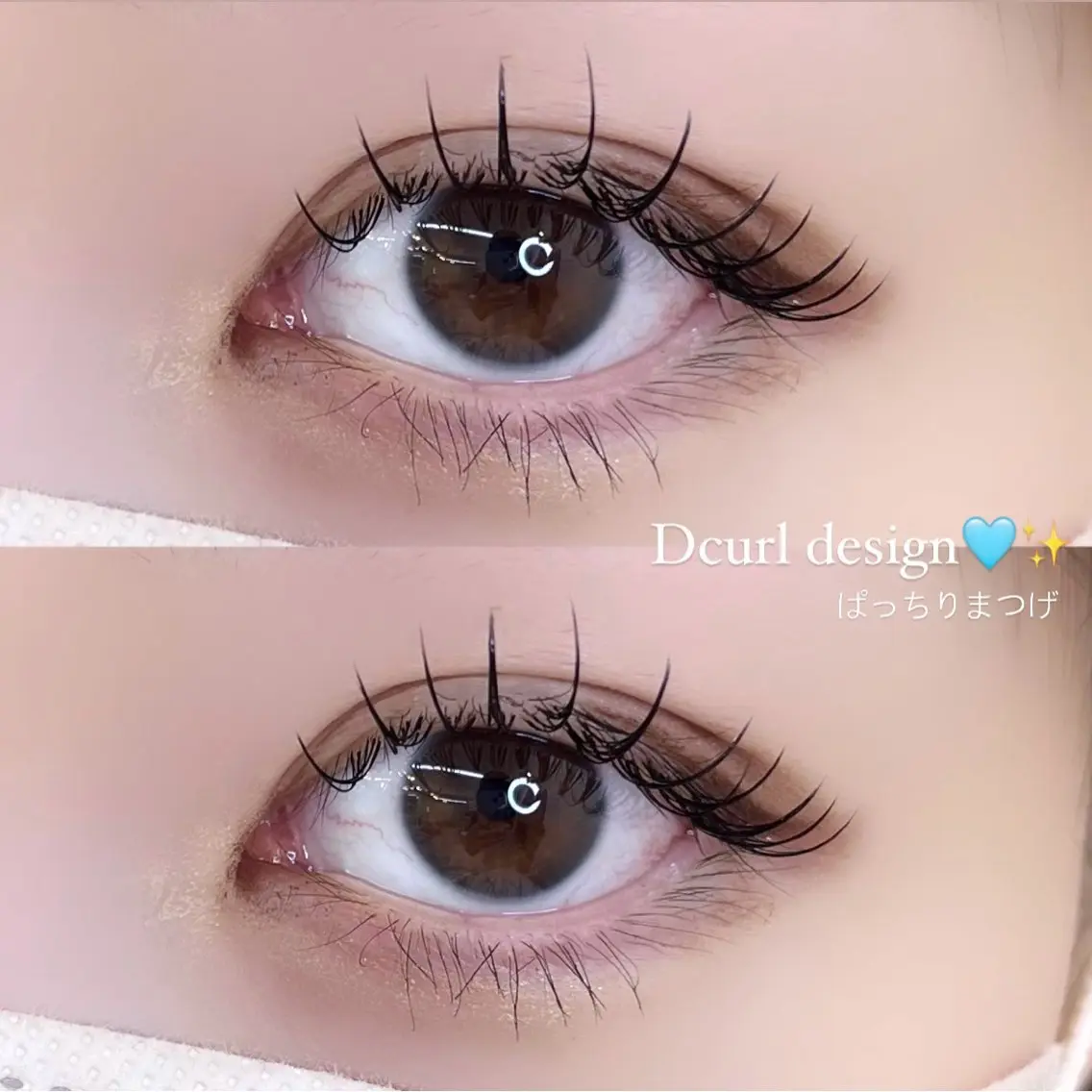 マツエク・マツパ Dカール フラットラッシュ マツエク eyelist yuukaのマツエク・マツパデザイン