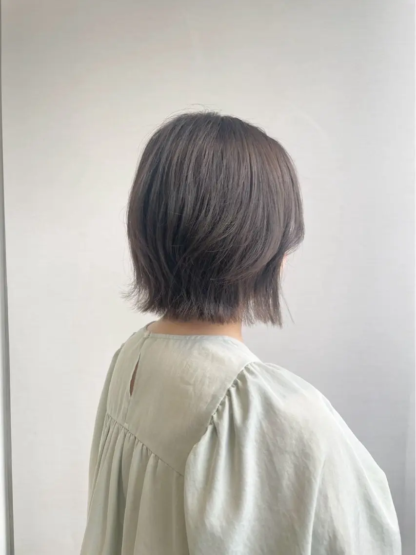 カラー ヘアカラー トリートメント 🫒🫒ブリーチなし 艶カラー🫒ヤマシロのヘアスタイル
