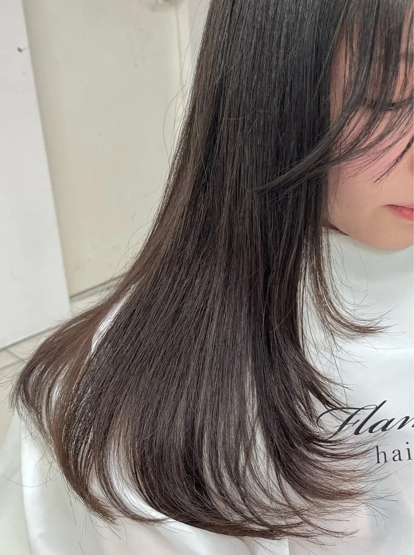 セミロング レイヤーカット カット カワイ ヒトシ☀️ #韓国メンズヘアのヘアスタイル