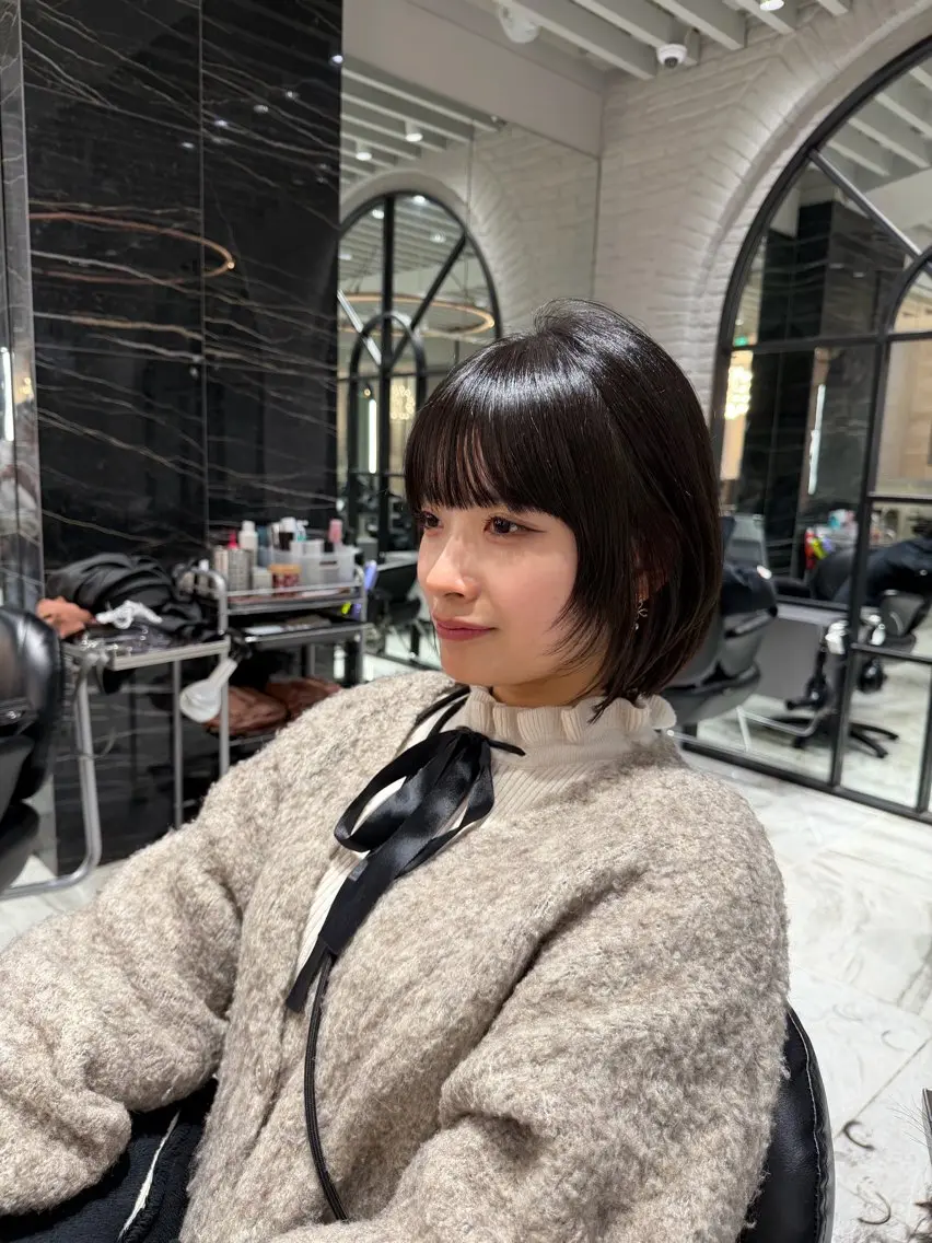 ショート カラー 渋谷/ショート/ボブ 輝来のヘアスタイル