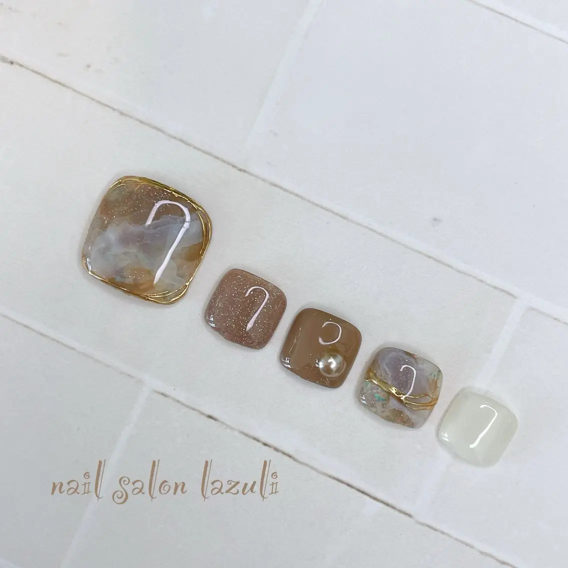 ネイル フットネイル nail salon lazuliのネイルデザイン