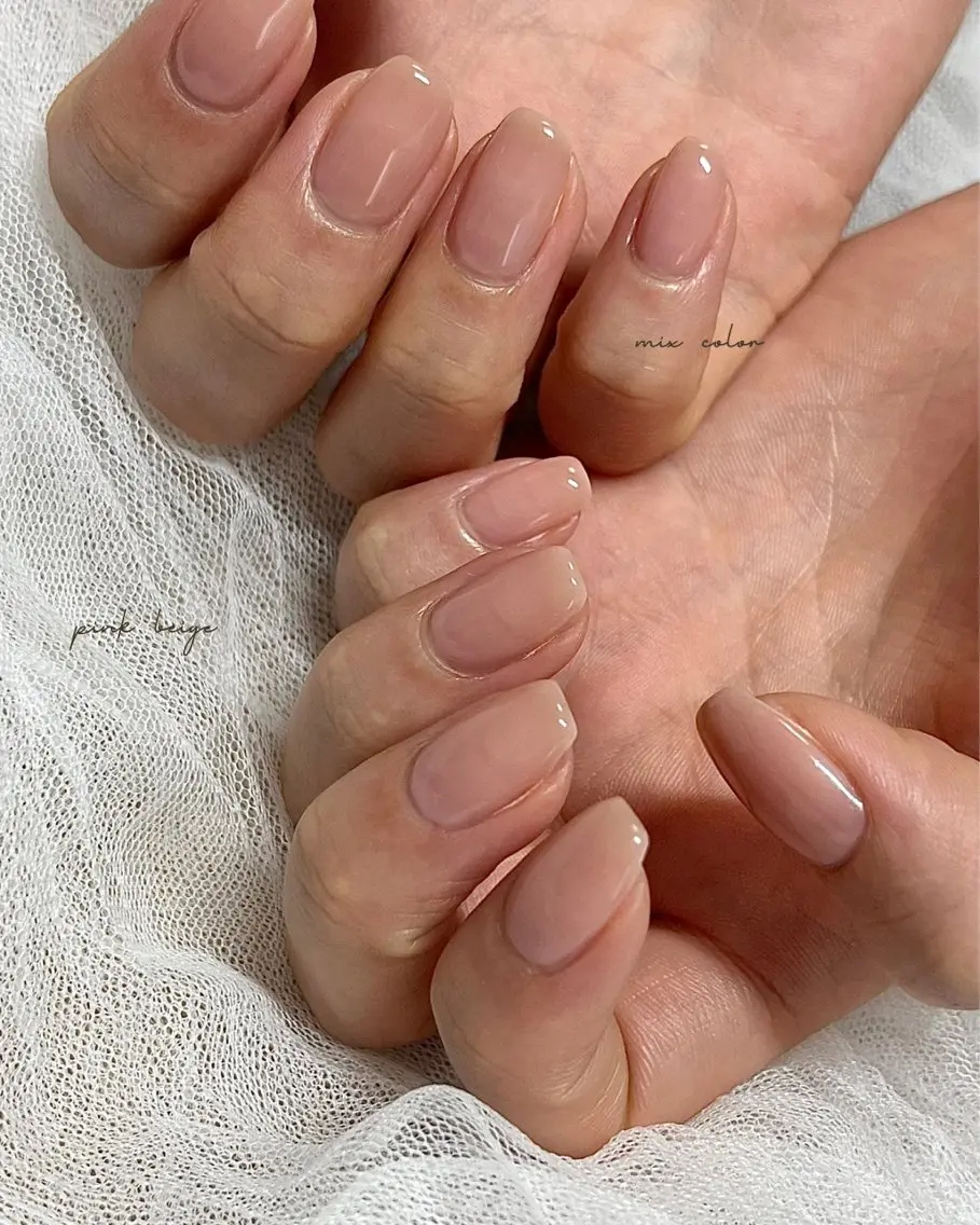 ネイル ワンカラーネイル ピンク 春ネイル nail salon slothのネイルデザイン