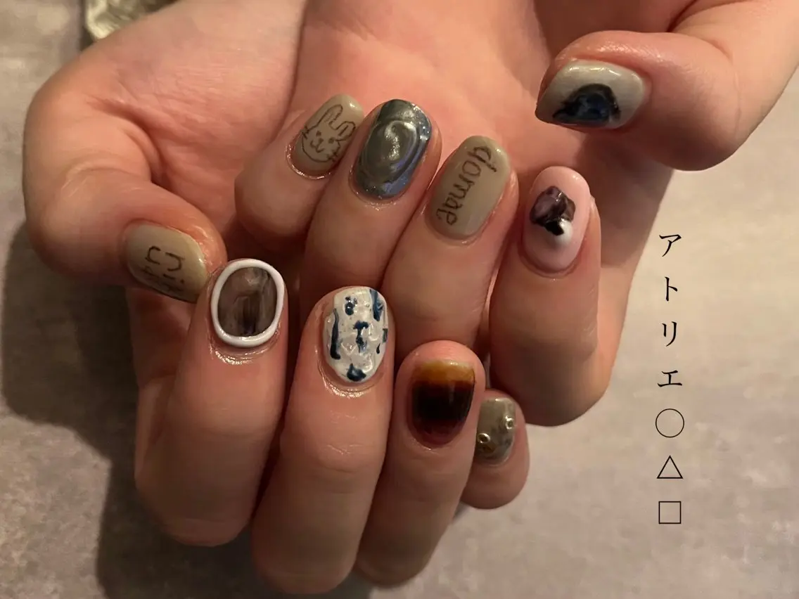 ネイル ハンドネイル アトリエ ○△□のネイルデザイン